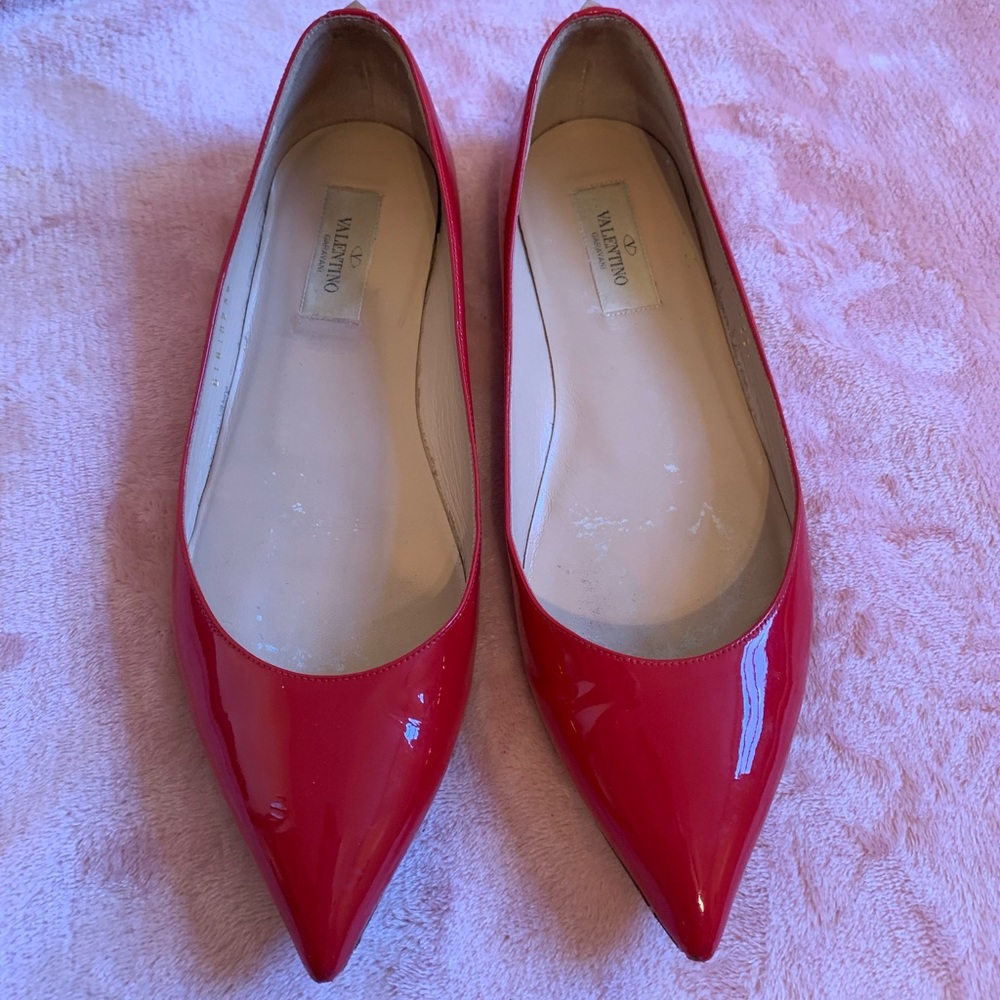 Valentino Rockstud Patent Flats size 39